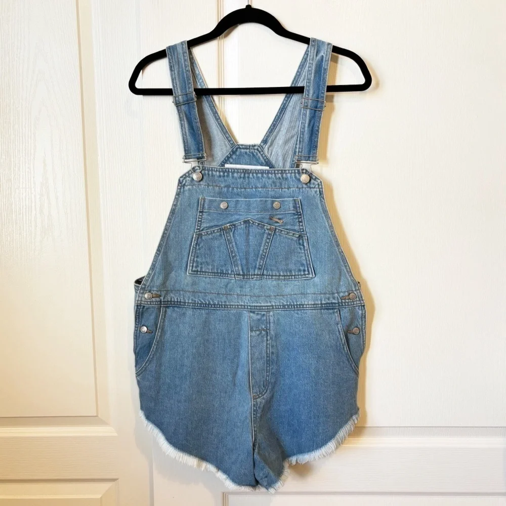 The Laundry Room Little Howdies Overalls Shorts Women’s Medium/Large - Picture 12 of 13